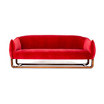 Milo Red Velvet Sofa - 54kibo