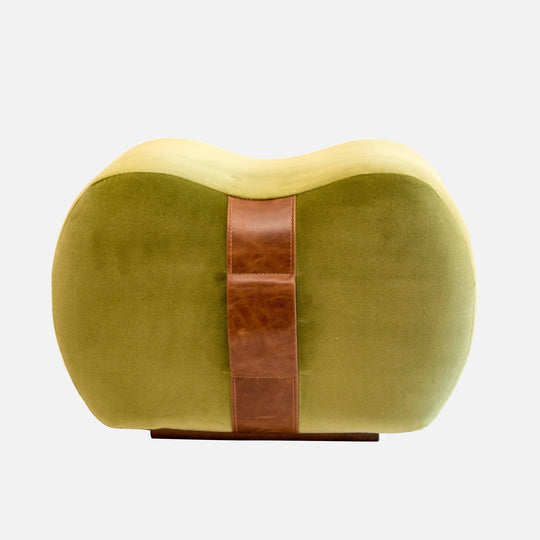 Milo Velvet Green Modern Pouf - 54kibo