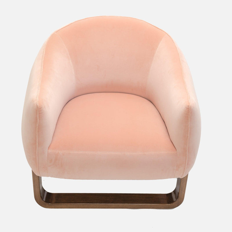 Milo Velvet Ivory White Accent Chair - 54kibo