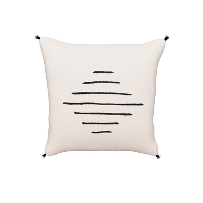 Decorative neutral throw pillow accent for couch or bed 