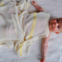 Muslin Blankets Baby Set 2 - Lali Gray Yellow - 54kibo