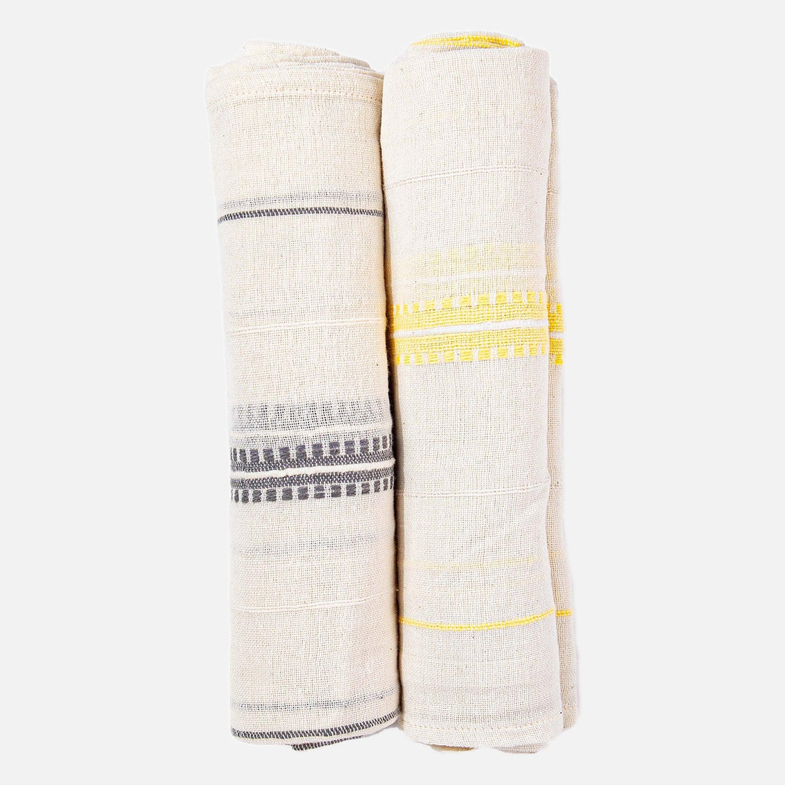 Muslin Blankets Baby Set 2 - Lali Gray Yellow - 54kibo