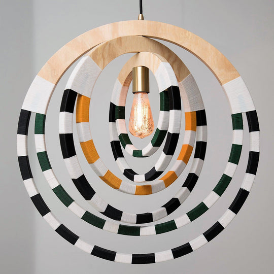 Ndebele Woven Green Pendant Light - 54kibo