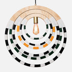 Hanging Ndebele Woven Green Pendant Light - 54kibo