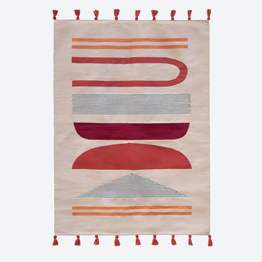 Obelisk Woven Cotton Rugs - 54kibo