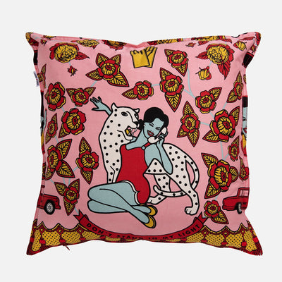 Pink Lady Funky Throw Pillows - 54kibo