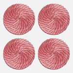 Pink Woven Best Coasters 4 Set - 54kibo