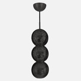 Riad Three Black Chandelier