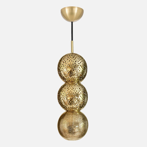 Riad Three Brass UL Listed Lighting - 54kibo