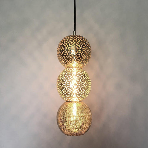 Riad Three Brass UL Listed Lighting - 54kibo