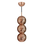 Riad Three Copper Pendant Light - 54kibo