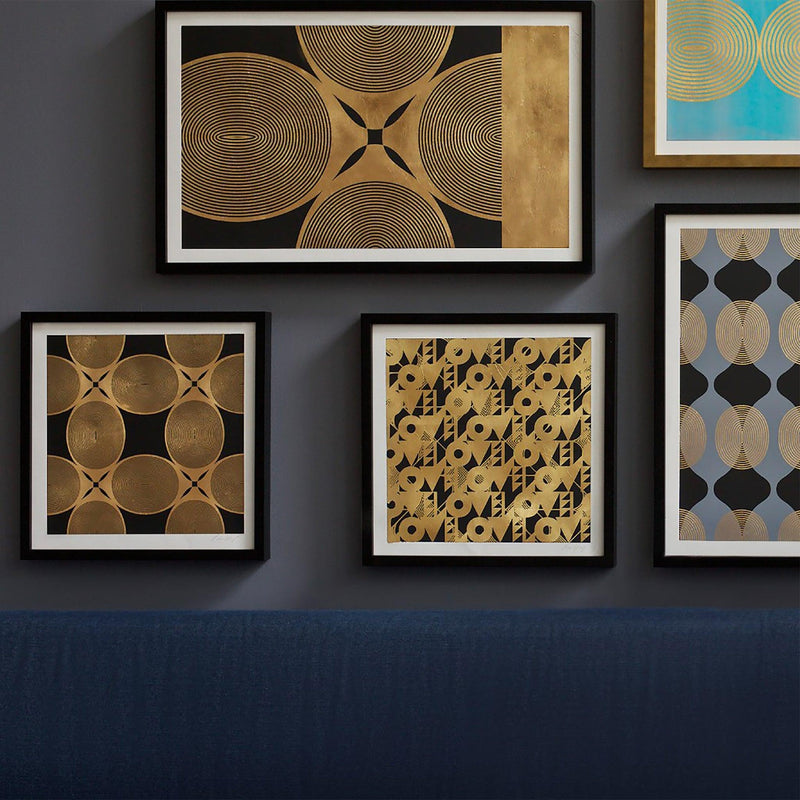 Royal Palm Black and Gold Wall Art - 54kibo