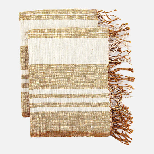 Sabana Beige Beach Hand Towels Set 2 - 54kibo