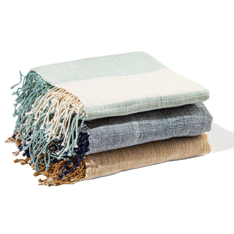 Sabana Blue Bath Towels - 54kibo