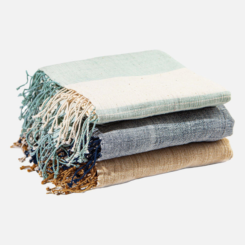 Sabana Blue Organic Cotton Towels - 54kibo