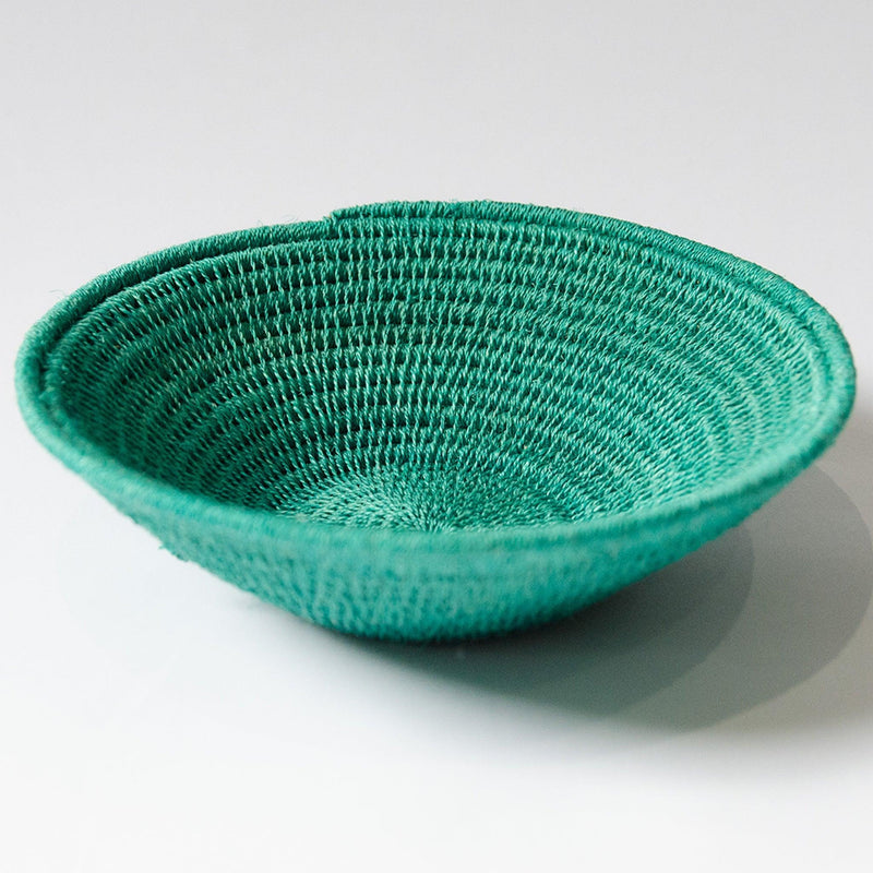 Sisal Emerald Basket Woven Bowl - 54kibo