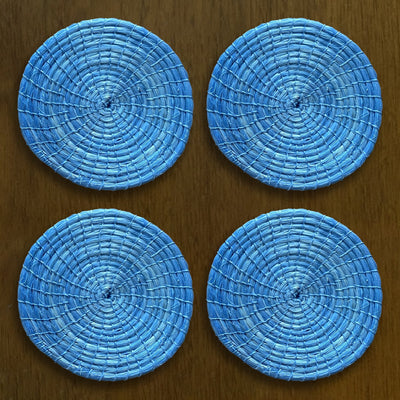 Sky Blue Designer Coasters 4 Set - 54kibo