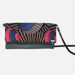 Soft Leather Purses Ankara Blue - 54kibo