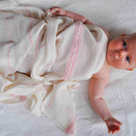 Swaddle Set 2 - Lali Gray and Pink - 54kibo