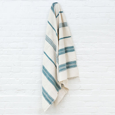 Tana Teal Bath Towels - 54kibo