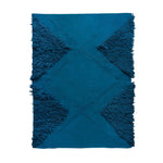 Teal Blue Wool Tufted Rug - 54kibo