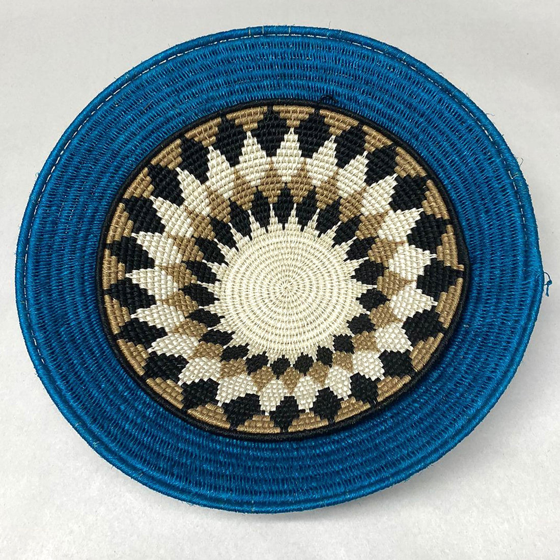 Teal Woven Sisal Basket - 54kibo