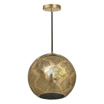 Warda Brass Long Pendant Light - 54kibo