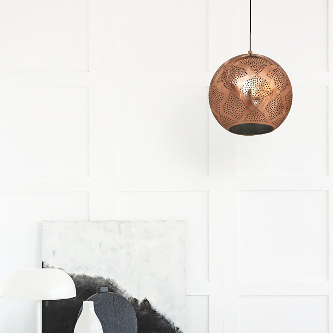 Warda Copper Industrial Style Lighting - 54kibo