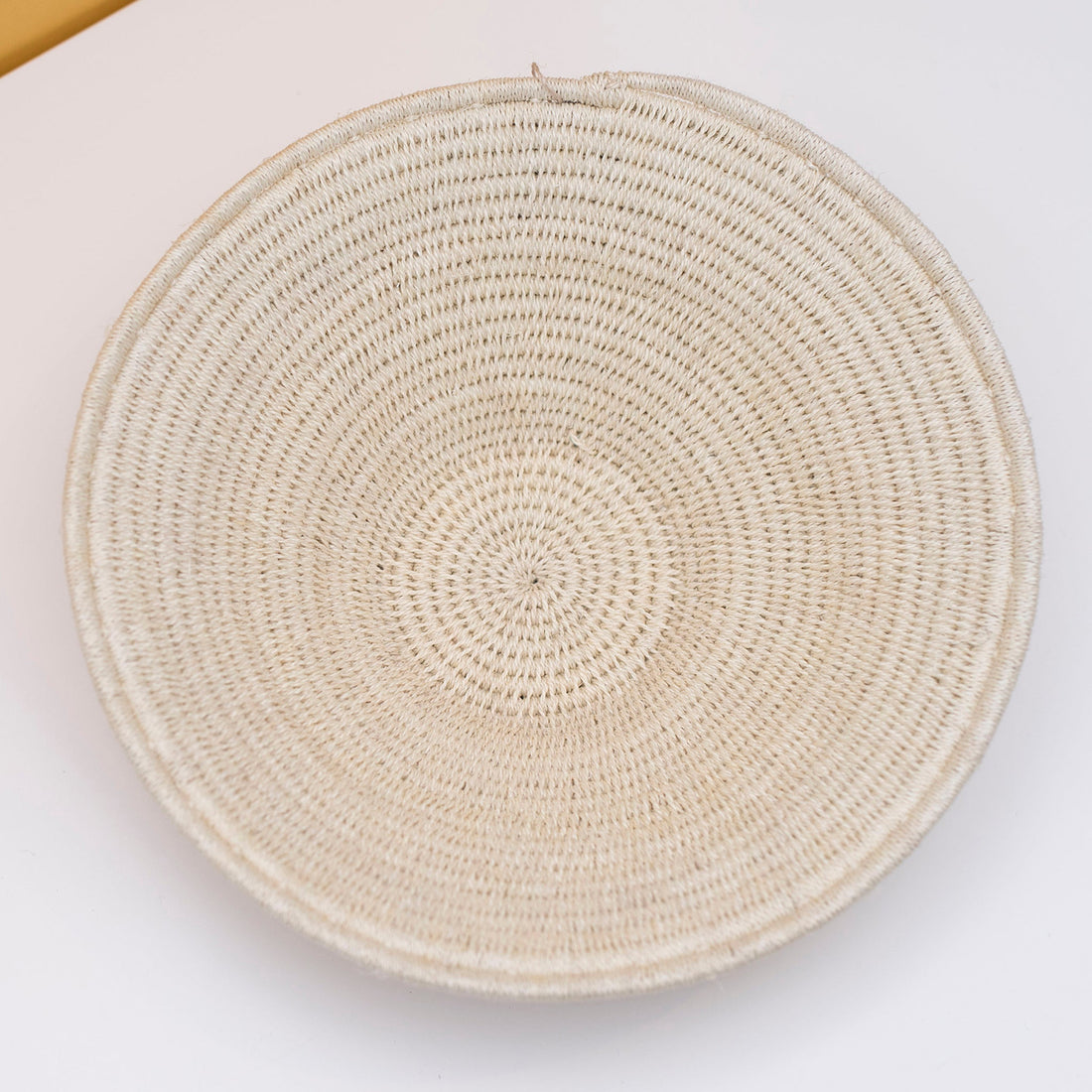 White Sisal Coffee Table Bowl - 54kibo