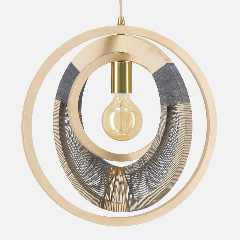 Woven Ring Globe Ceiling Light - 54kibo