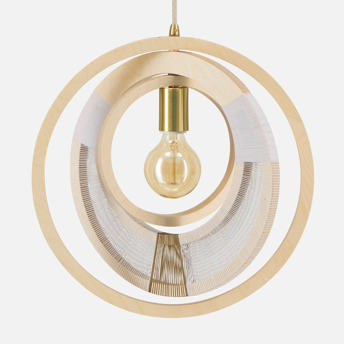 Woven Ring Globe Ceiling Light - 54kibo