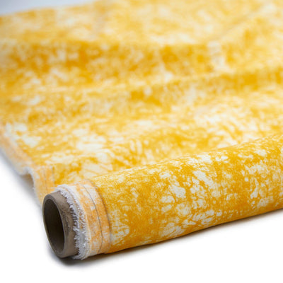 Yellow Stretch Velvet Fabric - 54kibo